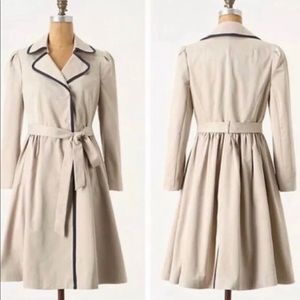 Flared trench coat